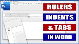 Rulers Indents and Tabs in Word  Microsoft Word Tutorials [upl. by Allcot]