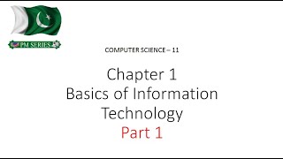 Lecture 1 Chapter 1  Basics of Information Technology Part 1 1st year Computer Science [upl. by Samanthia264]