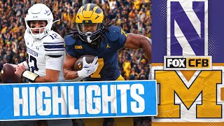 Northwestern Wildcats vs Michigan Wolverines Highlights  FOX College Football [upl. by Madge]