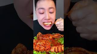 MUKBANG  skewers spicy asmr shorts [upl. by Reviel88]