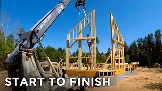 Building a House Time Lapse  Home Construction Start To Finish [upl. by Hungarian]