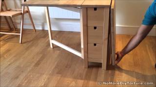 Folding Table  IKEA NORDEN Dining Table [upl. by Utter]