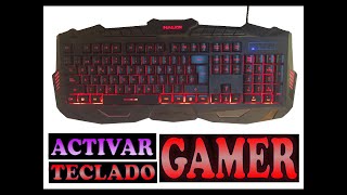 CÓMO ENCENDER CONFIGURAR Y APAGAR LUCES DE TECLADO GAMER ✅ SIN PROGRAMAS [upl. by Bernetta]