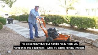 PowerKing PK0803 2018 14 HP Kohler Engine Stump Grinder  DEMO [upl. by Epoillac]