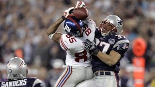 Super Bowl XLII Helmet Catch game Patriots vs Giants highlights [upl. by Ellebana562]