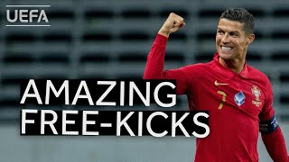 CRISTIANO RONALDO Best Freekicks [upl. by Lantha]