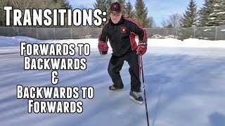 Proper Forwards and Backwards Transitions  Hockey Skating Episode 9 [upl. by Kenaz116]