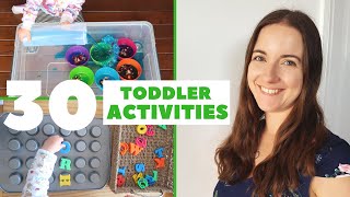 30 TODDLER ACTIVITIES AT HOME  HOW TO ENTERTAIN A 23 YEAR OLD  LOVE HAPPY ALI [upl. by Izaak693]