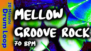 Mellow Groove Rock Drum Loop  70 BPM [upl. by Danielle864]