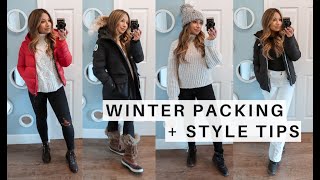 WINTER PACKING TIPS  What To Wear In Extreme Cold  Outfit Ideas [upl. by Amaty908]