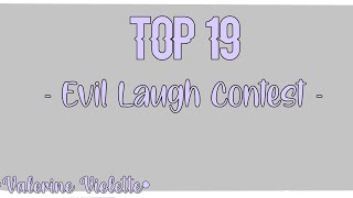 Top 19  Evil Laugh Contest  2  Gacha Life amp Gacha Club  •Valerine Violette• [upl. by Novej]