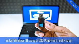 How to Install Windows 10 From USB Flash Drive Complete Tutorial [upl. by Notnats]