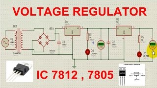 Regulated Power Supply using IC 7812 [upl. by Ambrogio575]