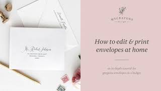 How to edit and print envelopes at home [upl. by Annadal]