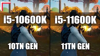 Intel Core i510600K vs Intel Core i511600K Z490 — Test in 10 Games 1080p 1440p [upl. by Cahan156]