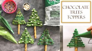 How to Make Chocolate Christmas Tree Decorations  Simple amp Easy [upl. by Sven]