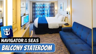 Navigator of the Seas  Spacious Ocean View Stateroom with Balcony Tour amp Review  Royal Caribbean [upl. by Penthea]