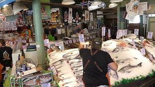 Pike Place Fish Market  Fish Throwing [upl. by Roseanna]