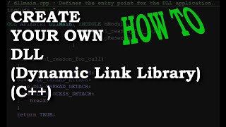 HowTo Create And Use A DLL Dynamic Link Library with C MSVC Visual Studio 2019 Walkthrough [upl. by Auehsoj]