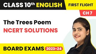 NCERT Solutions Trees  Glimpses of India  Class 10 English Literature Chapter 7 202223 [upl. by Bluefarb]