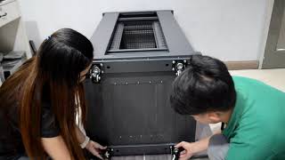 22U Server Rack Cabinet Assembly Instructions [upl. by Liag]