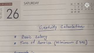 Gratuity Calculation [upl. by Aneger382]