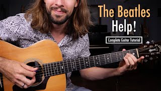 The Beatles quotHelpquot  Easy Guitar Songs Lesson [upl. by Hildagard]