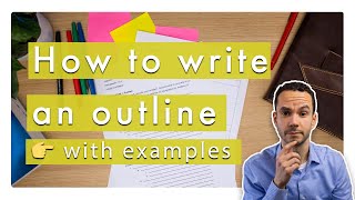 How to write an outline  Writing Essentials FREE example outlines [upl. by Refinnej]