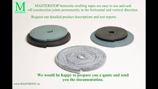 Bentonite swelling tapes  EN [upl. by Hardner]