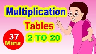 Multiplication Table I Maths Tables From 2 to 20  Learn Numbers For kids I Easy Way To Learn Tables [upl. by Yoko51]