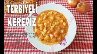 TERBİYELİ KEREVİZ  Terbiyeli Kereviz Yemeği Nasıl Yapılır [upl. by Adiesirb900]