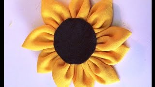 GIRASOL DE TELA diy [upl. by Montford]