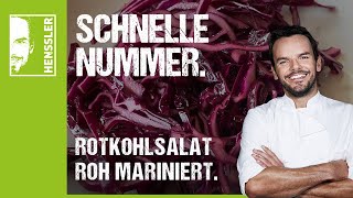 Schnelles RotkohlsalatRezept rohmariniert von Steffen Henssler [upl. by Kopans]