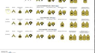 US Army Enlisted Ranks [upl. by Palmira556]