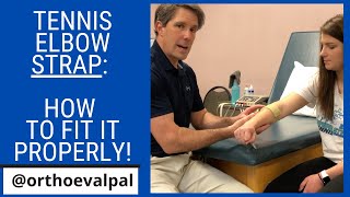 Tennis Elbow Strap How to Fit it Properly [upl. by Jamnis]