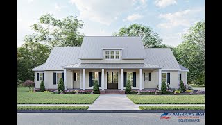 MODERN FARMHOUSE PLAN 453400019 WITH INTERIOR [upl. by Clippard647]