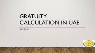 Gratuity Calculation in the UAE [upl. by Fe233]