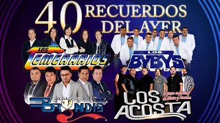 LOS ACOSTA  LOS TEMERARIOS  GRUPO BRYNDIS  LOS BYBYS 40 RECUERDOS DEL AYER [upl. by Aihsele]