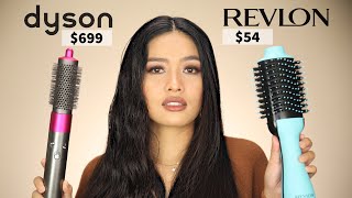 This surprised me  Dyson Airwrap vs Revlon OneStep Hair Dryer and Volumizer [upl. by Ekim942]