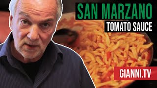 San Marzano Marinara Tomato Sauce Italian Recipe  Giannis North Beach [upl. by Ynohtnael]