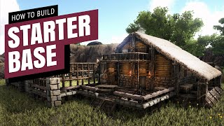 How To Build A Starter Base  Ark Survival Evolved [upl. by Abdella]