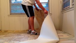 HOW TO INSTALL VINYL FLOORING SIMPLE STEPS TO FOLLOW [upl. by Lalage185]