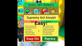 How To Easily Get Supreme Ant Amulet Bee Swarm Simulator Tutorials Part 4 [upl. by Obnukotalo]