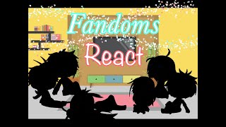 Fandoms react to Five More Nights FNAF song [upl. by Onairam]