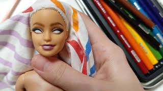 realistic Barbie repaint custom [upl. by Haugen]