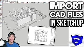 Importing CAD FILES into SketchUp [upl. by Sreip]