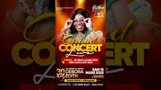 Grand concert de Deborah ÉdithTHEME  je veux louer mon DIEU car il est bon [upl. by Namyw]