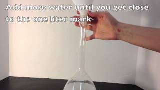 Making a 1 M NaCl solution [upl. by Acinorehs]