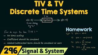 Time−Invariant amp Time−Variant Discrete Time Systems [upl. by Sunda]