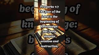 Proverbs 17  The Fear of the Lord The Foundation of Wisdom [upl. by Pardner]